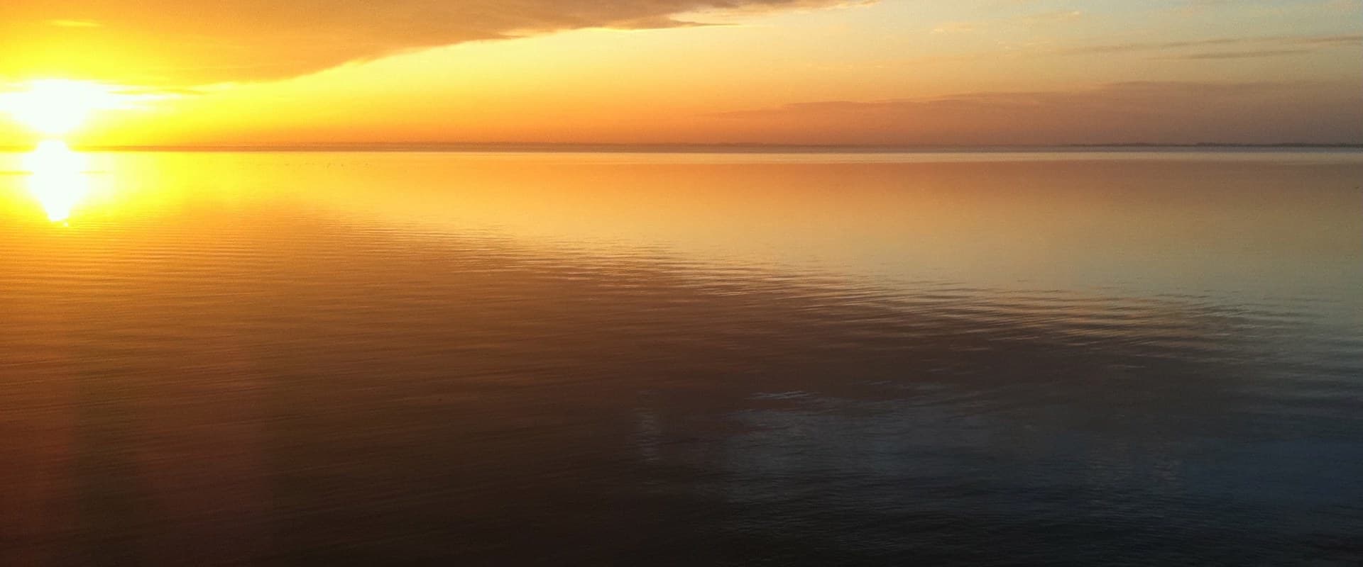 Solnedgang ved Knud Strand